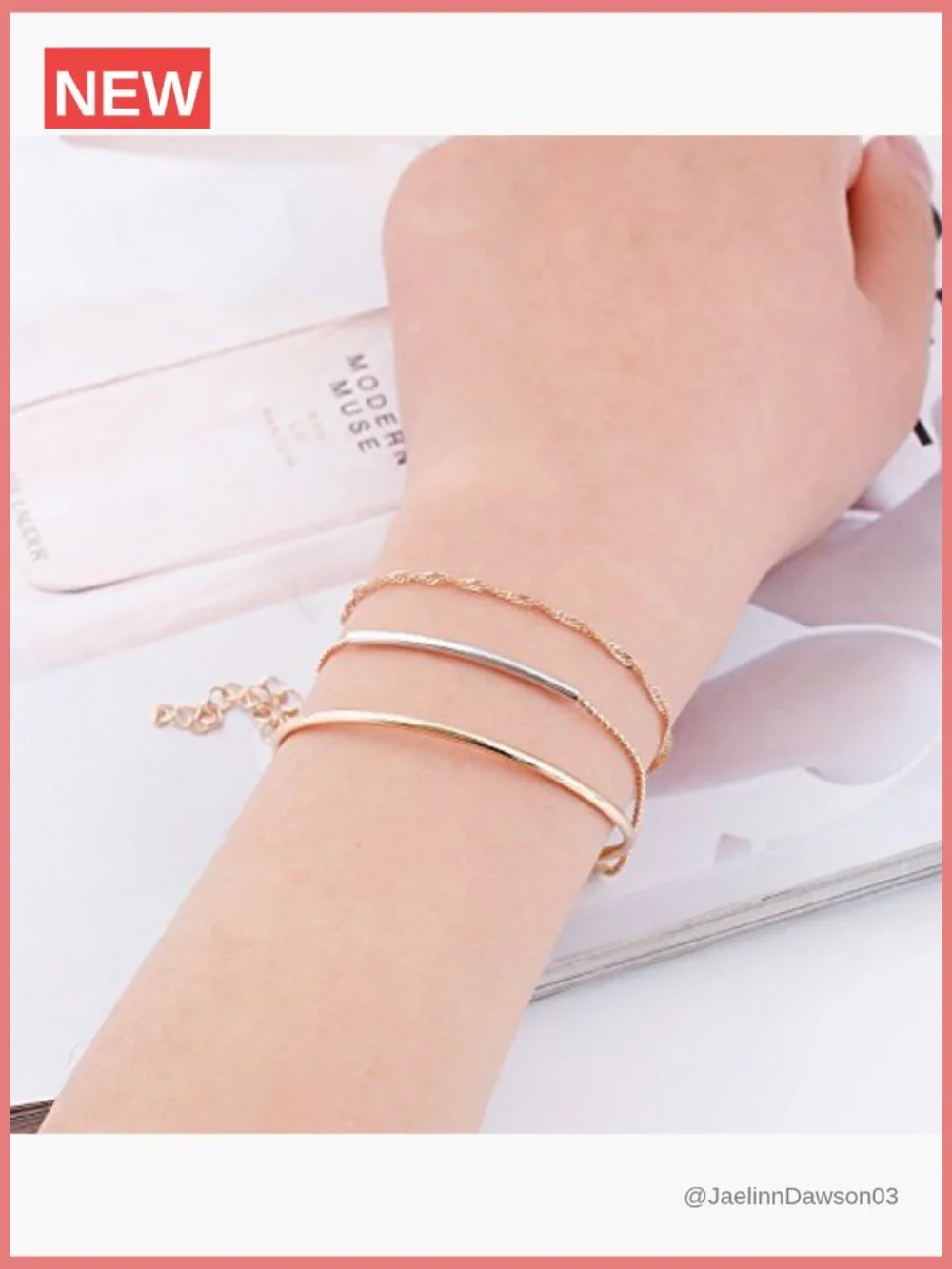 6-Piece Layered Beaded Bracelet Set Stackable Wrap Bangle Jewelry